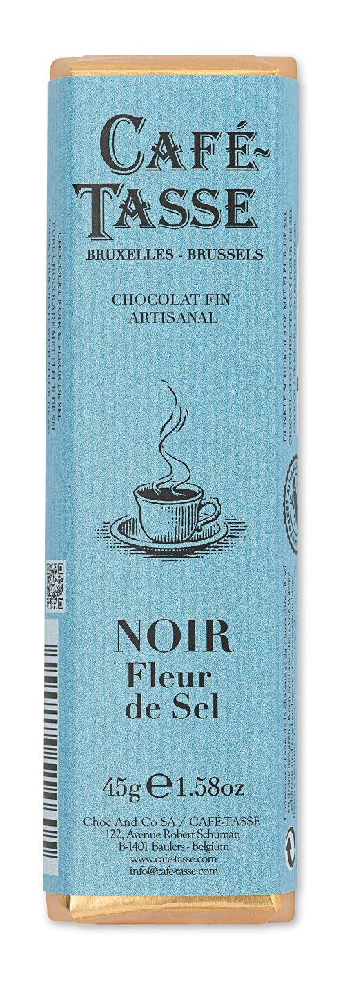 Présentoir de 15 bâtons Noir Fleur de Sel 45gr