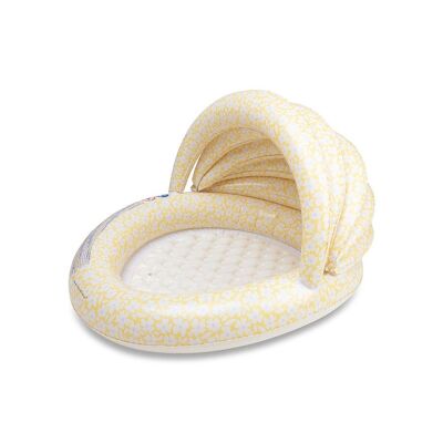 Essentiels de natation | Floristique | Piscine Jaune Ø 100 cm avec Parasol