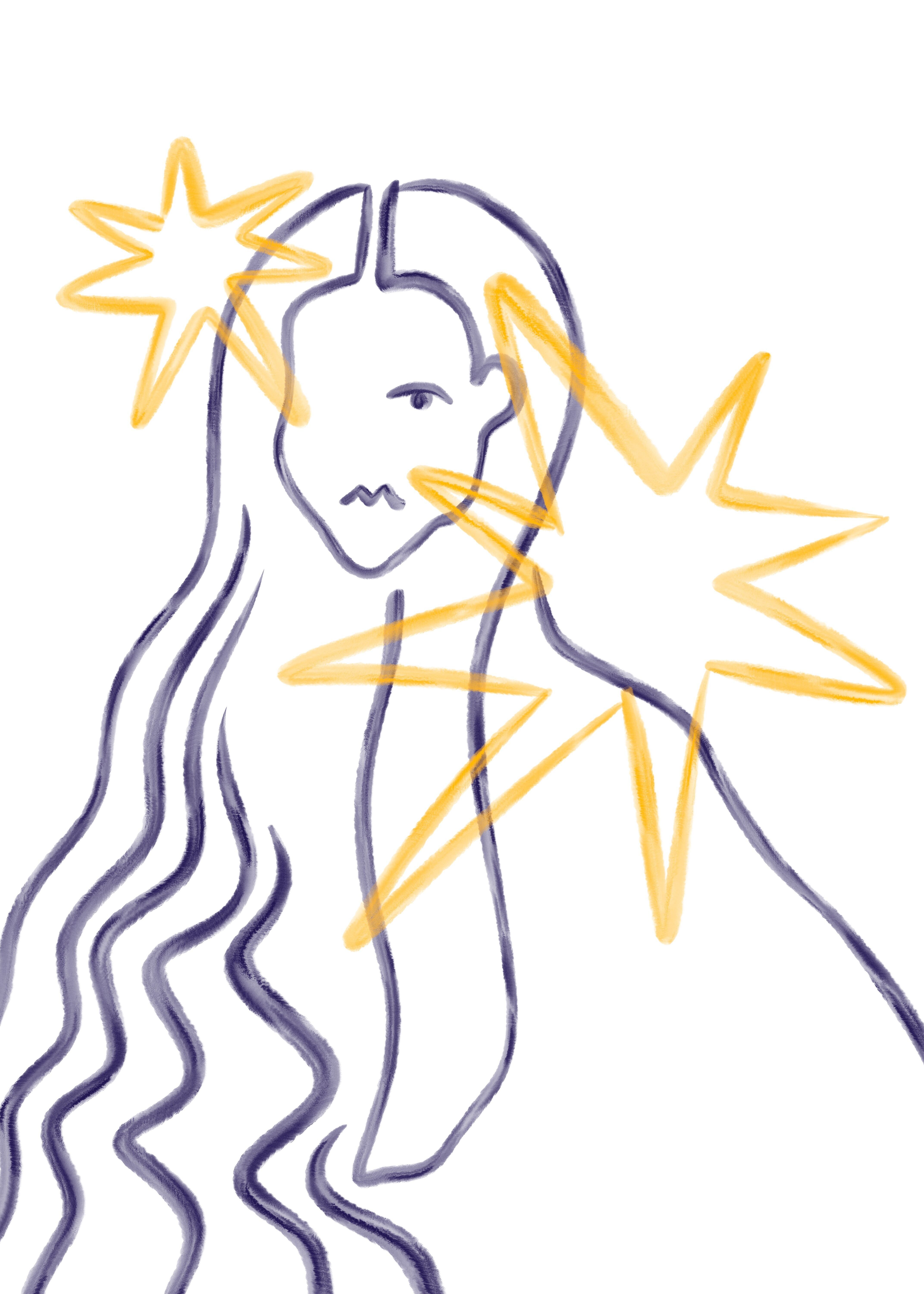 "Star Light" Illustrazione Stampa artistica Poster