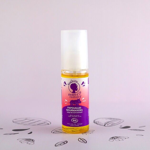 Bio-Multi-Pflegeöl für Kinder 100 % natürlich PAPOUILLES GOURMANDES - Black Ô naturel