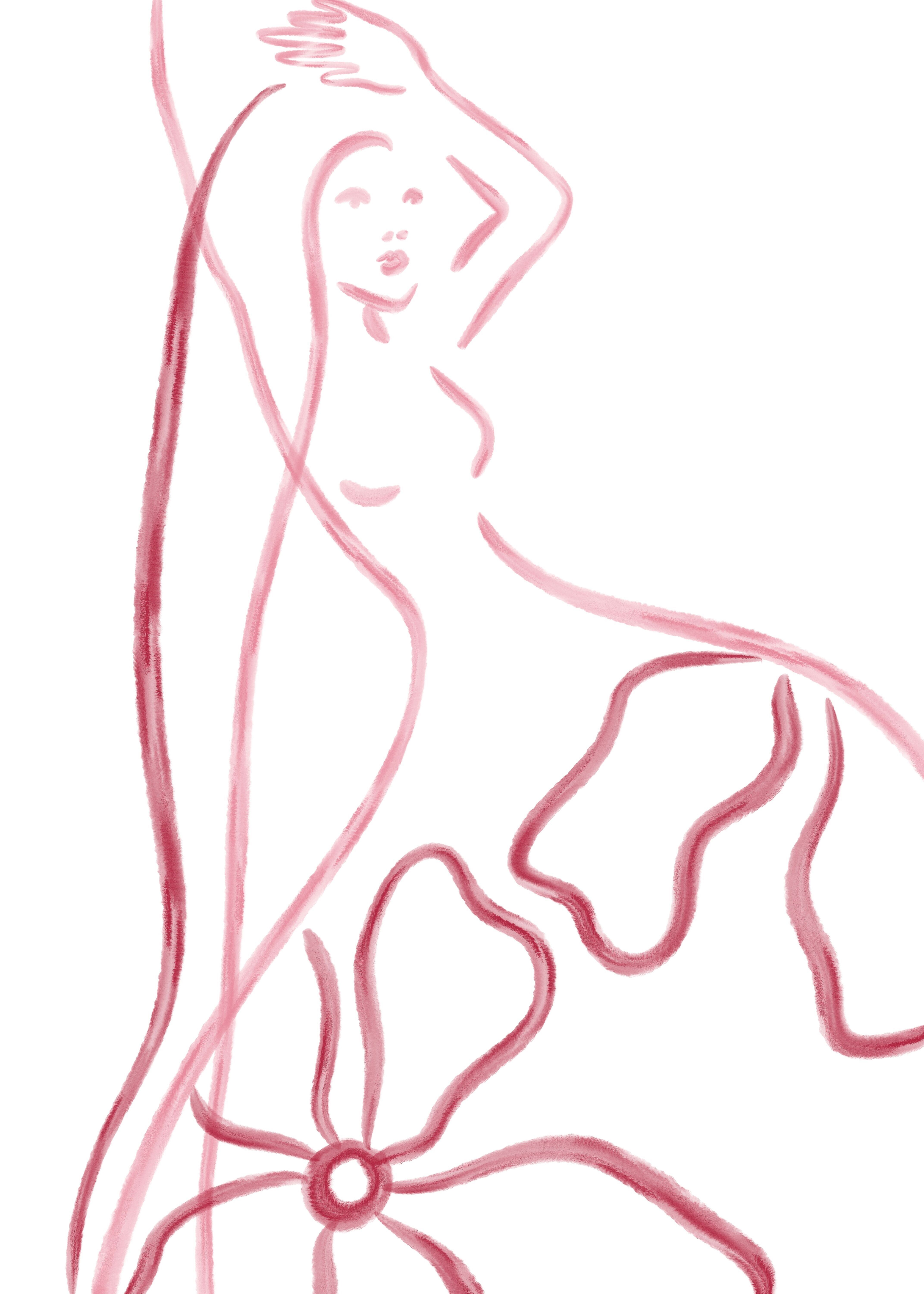 "Ballerina" Illustrazione Stampa Artistica Poster