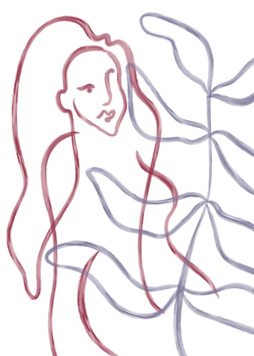 "Mother Nature" Illustration Art Print Poster