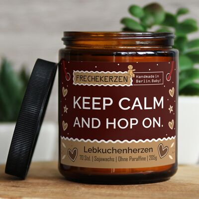 Keep calm and hop on.