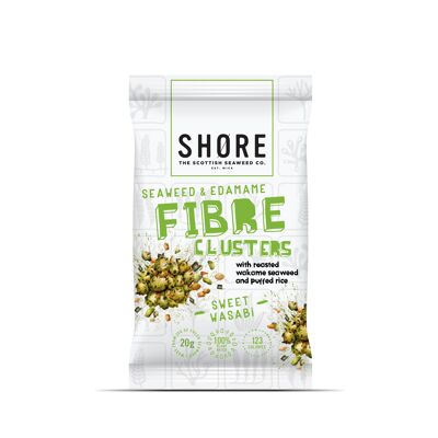 Seaweed & Edamame Fibre Clusters – Sweet Wasabi 12X30g