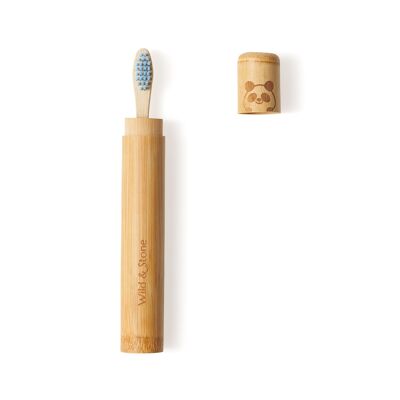 Estuche de bambú para cepillos de dientes - Niños