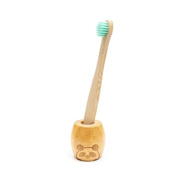 Support de brosse à dents en bambou - Enfants 3
