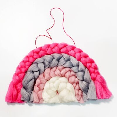 Giant Yarn Braided Rainbow Kit (Soft Pinks)