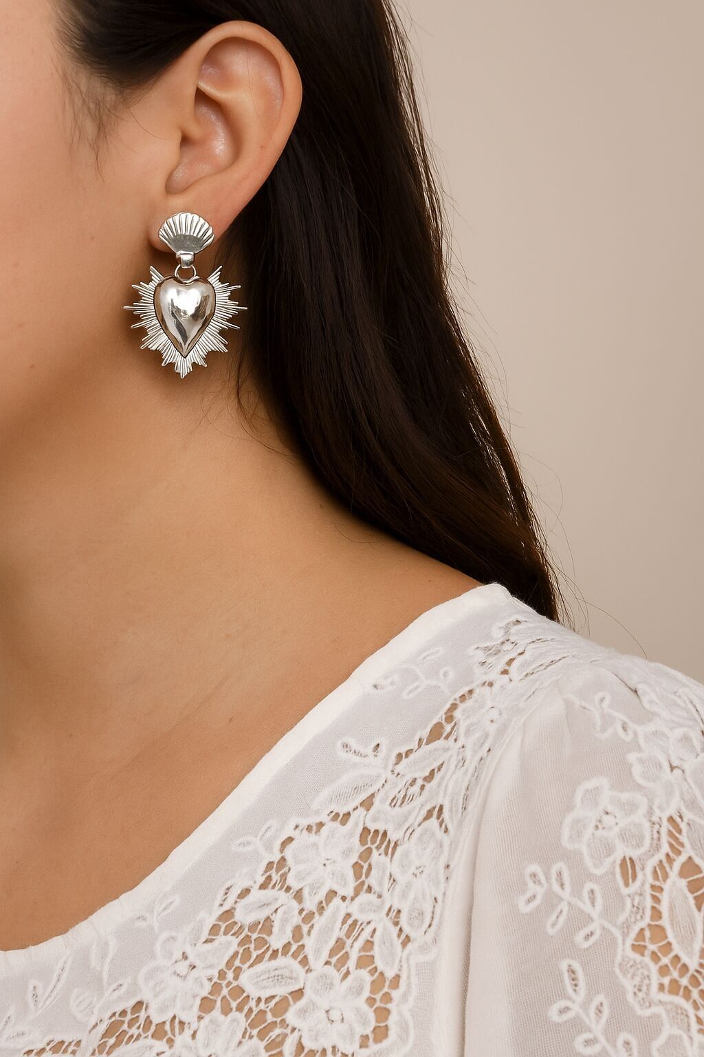 Orecchini Sacro Cuore