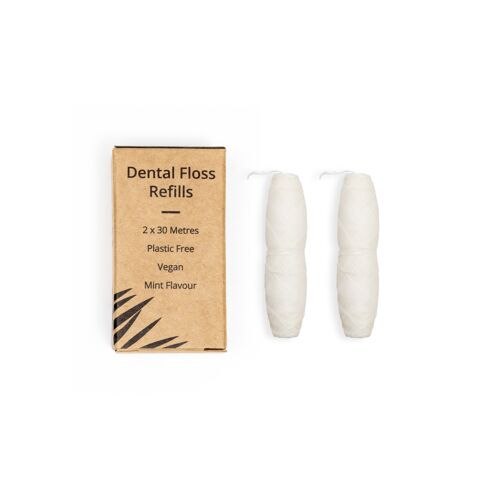 Corn Starch Dental Floss Refills - Mint