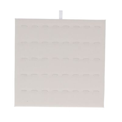 Présentoir à 40 charms Bohm Paris en tissu blanc