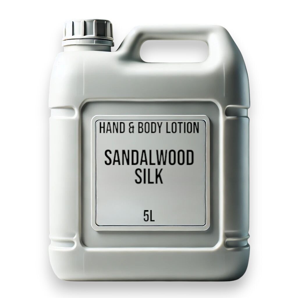 Lotion pour les mains et le corps au bois de santal et à la soie 5 L