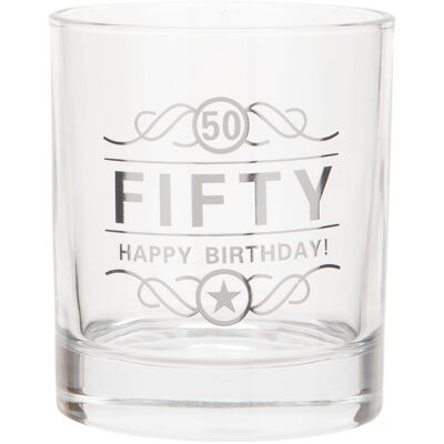 Verre à spiritueux pour anniversaire - 50e