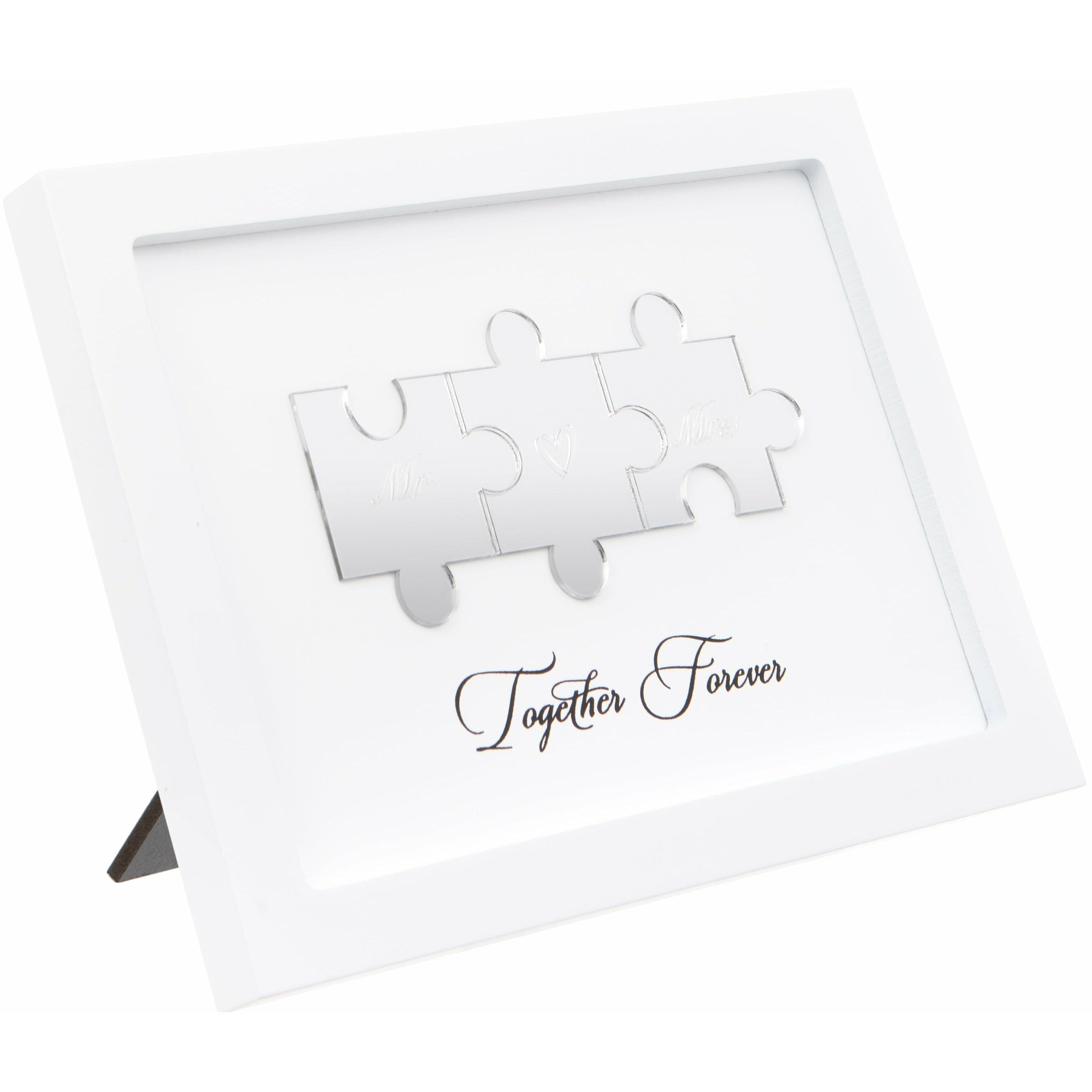 Plaque de puzzle M. et Mme Ensemble pour toujours