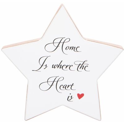 Plaque étoile de la maison 16 x 16 cm