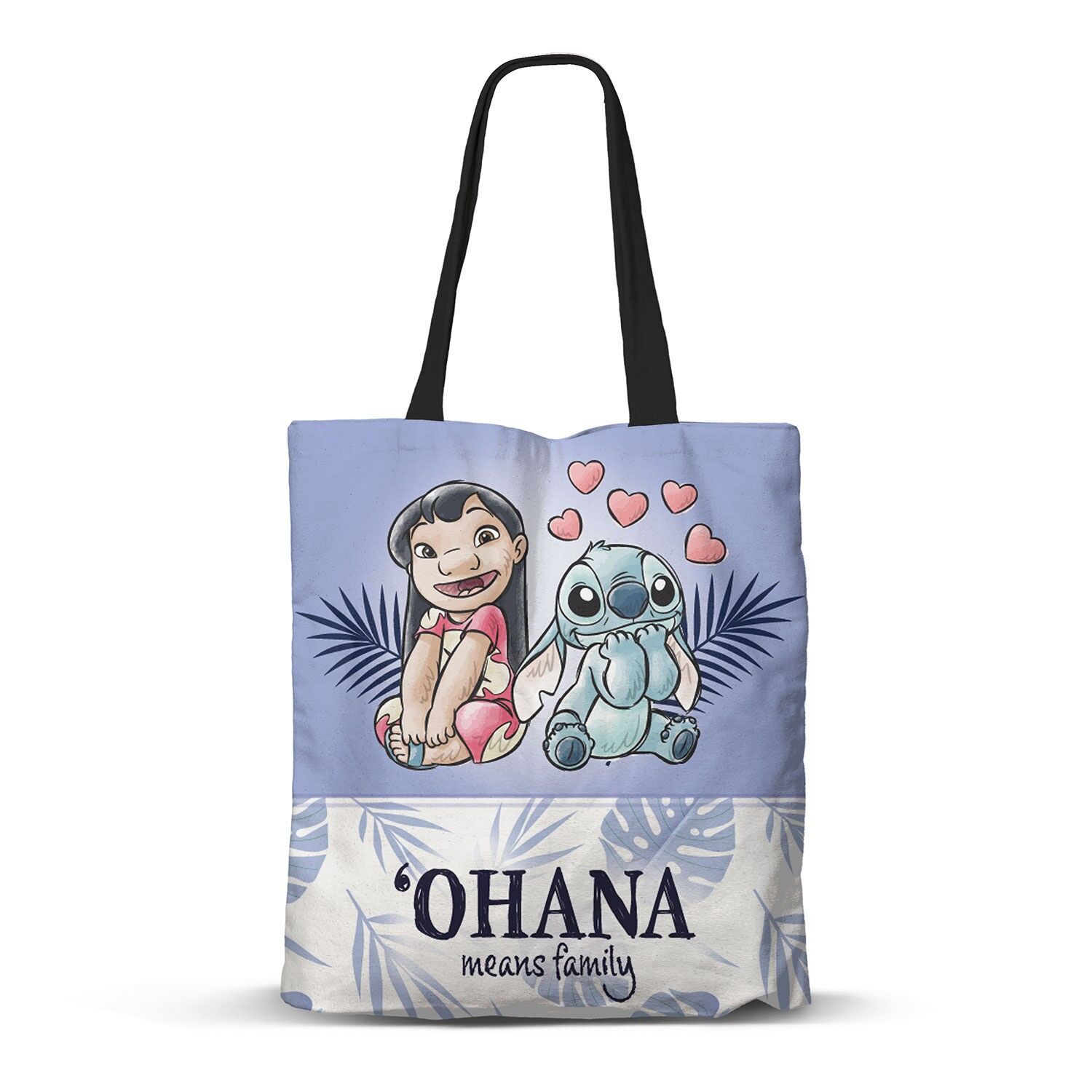 Borsa della spesa Disney Lilo e Stitch Couple, viola