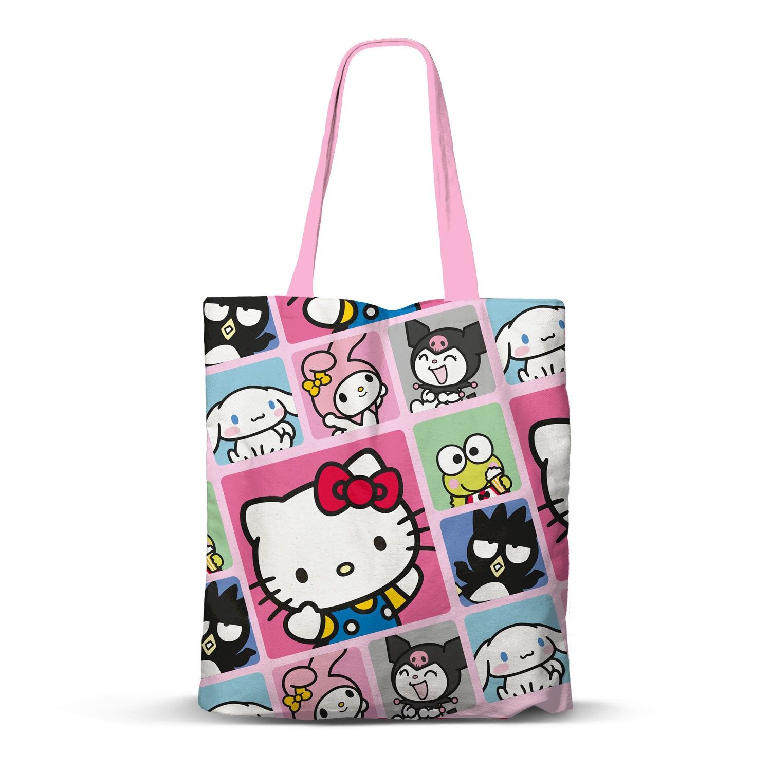 Borsa per la spesa Sanrio Hello Kitty Panels, multicolore