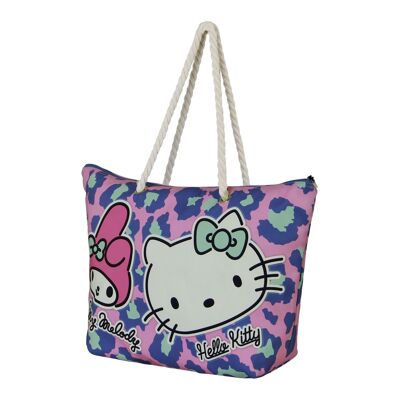 Borsa da spiaggia Sanrio Hello Kitty Safari Soleil, rosa