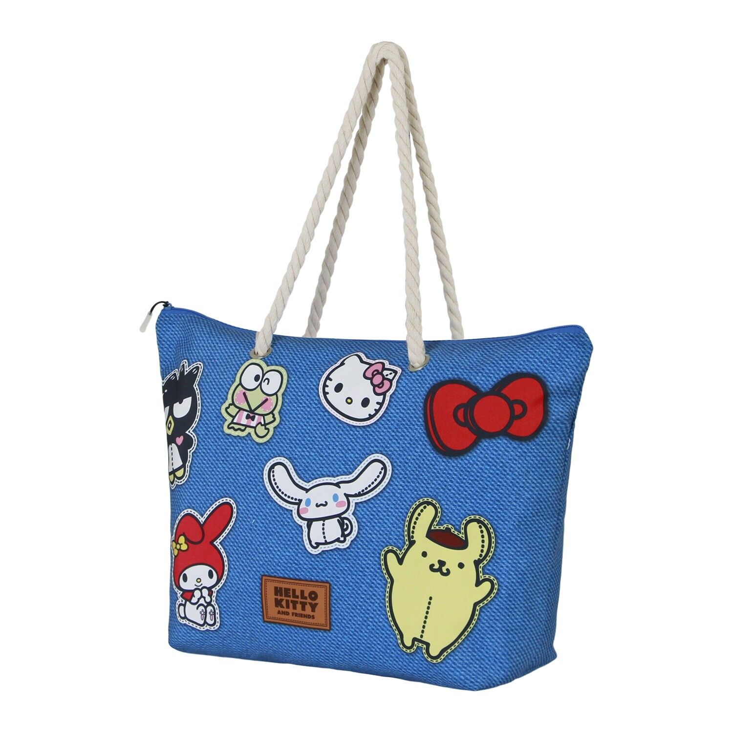 Sanrio Hello Kitty Stickers - Soleil Beach Bag, Blue