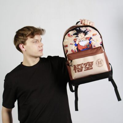 Dragon Ball (Bola de Dragón) Goku Foodie-Mochila HS FAN 2.2, Marrón