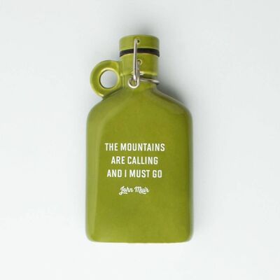 Ceramic Flask - Mountains (Muir)