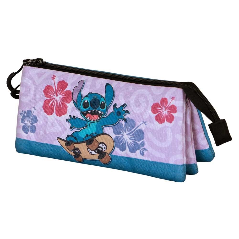 Disney Lilo e Stitch Skate-Astuccio triplo, lilla