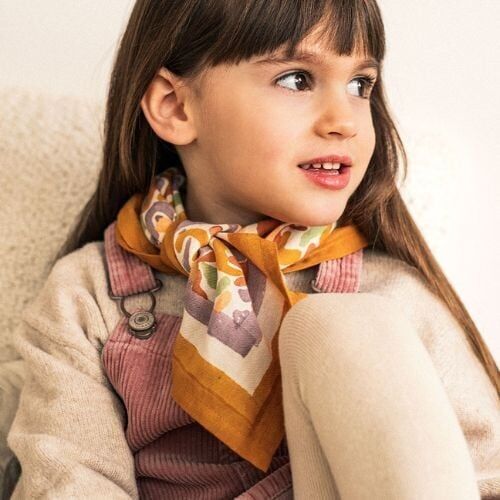 Sciarpa forme color ocra AW23 - taglia piccola