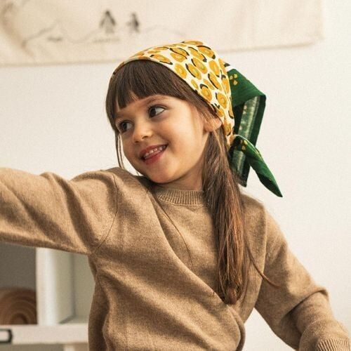 Sciarpa leopardata verde AW23 - Piccola