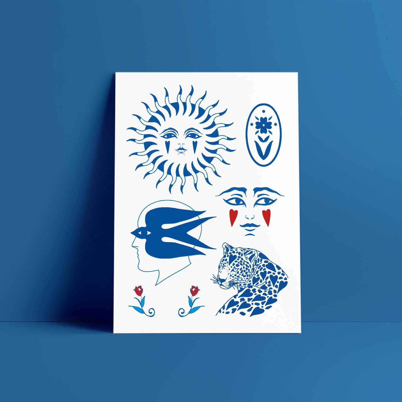 Temporäre Farbtattoos - Original Gangster