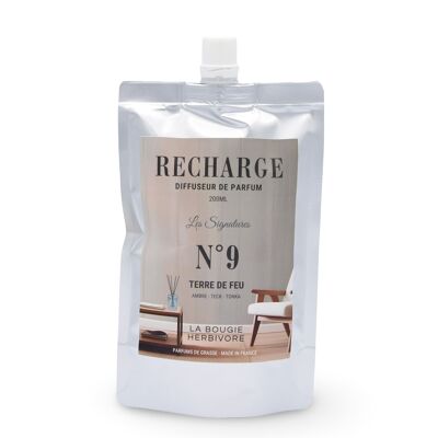 Ricarica per diffusore a bastoncini n. 9 TIERRA DE FUEGO - 200ml - Collezione Firme | LA CANDELA ERBIVORA