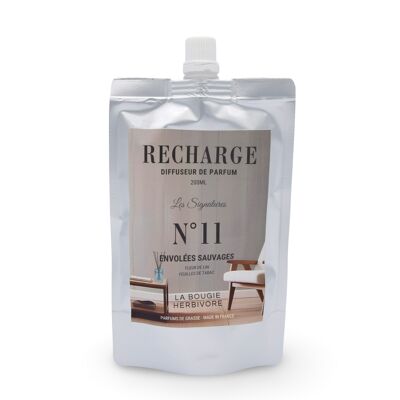 Ricarica per diffusore a bastoncini n. 11 WILD FLIGHT - 200 ml - Collezione Signatures | LA CANDELA ERBIVORA