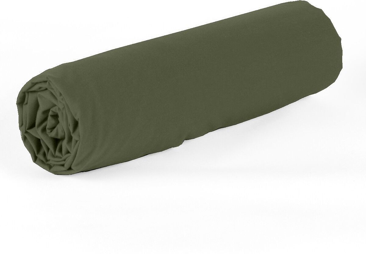 Lenzuolo con angoli per 2 persone 140x190 cotone percalle - Percalle cachi