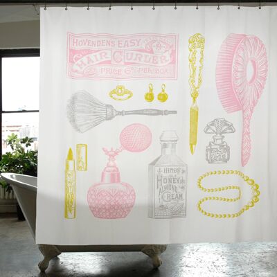 Powder Room Cotton Shower Curtain