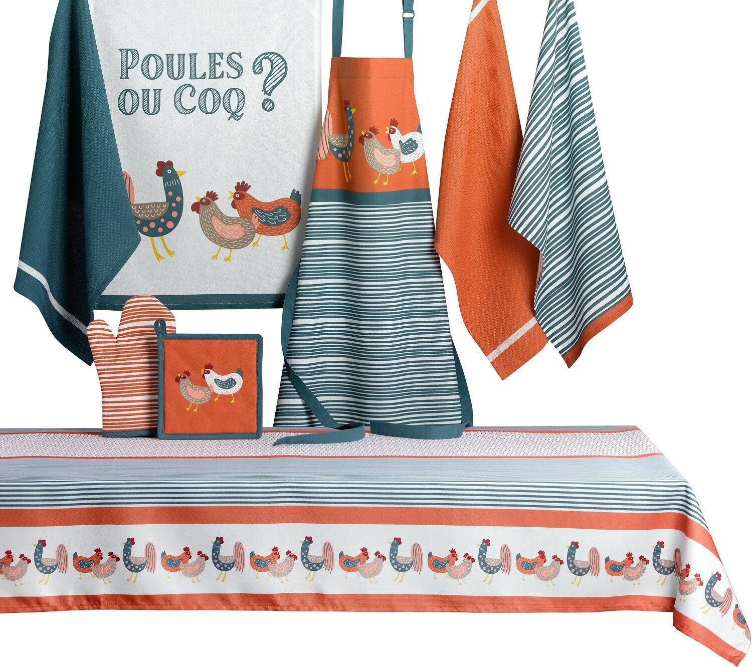 Guanto e presina a forma di pollo o gallo