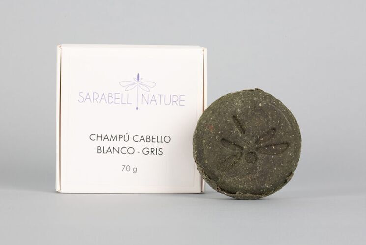 Shampoo solido per capelli bianchi-grigi