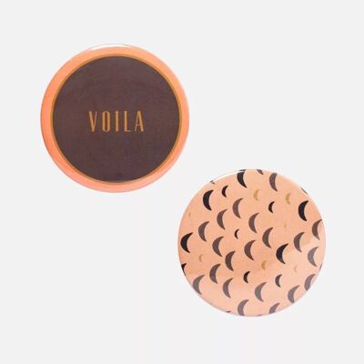 Voila Button Mirror Set