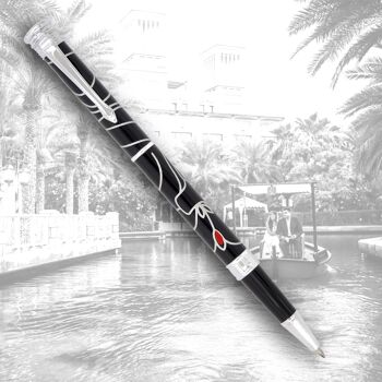 STYLO ROLLER MILANO NOIR 1