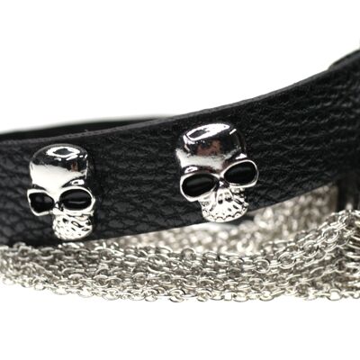 Pulsera Sally hombre rodio