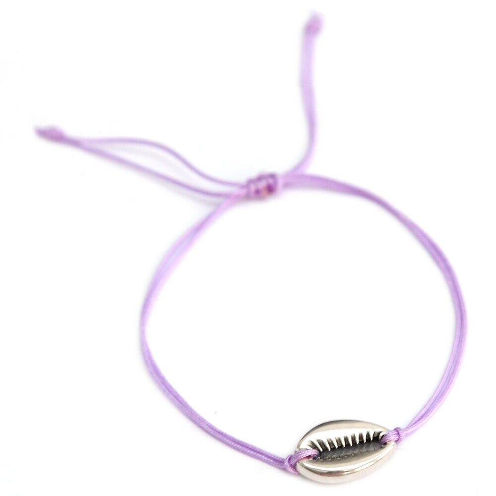 Armband lila Silberschale