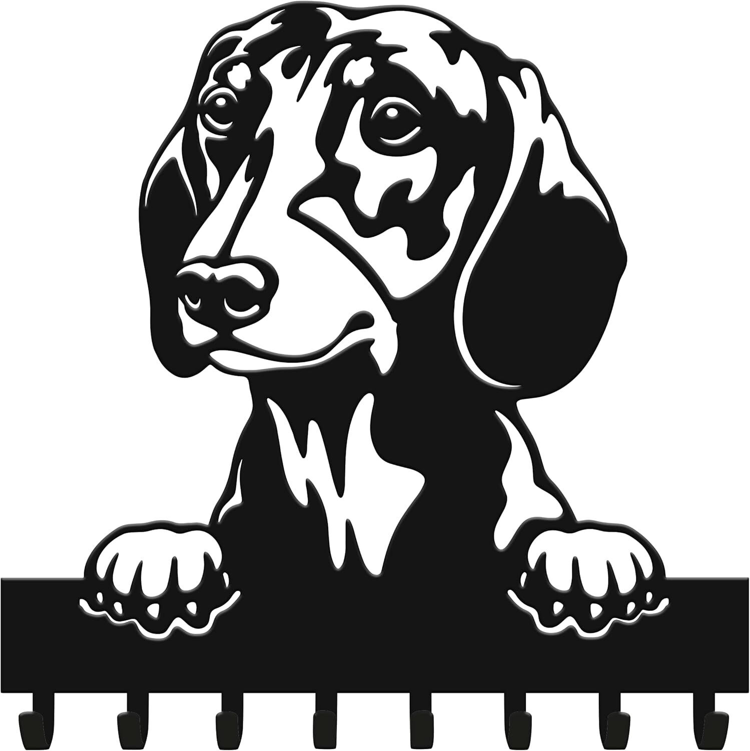 Portaguinzaglio per cane da parete - Bassotto