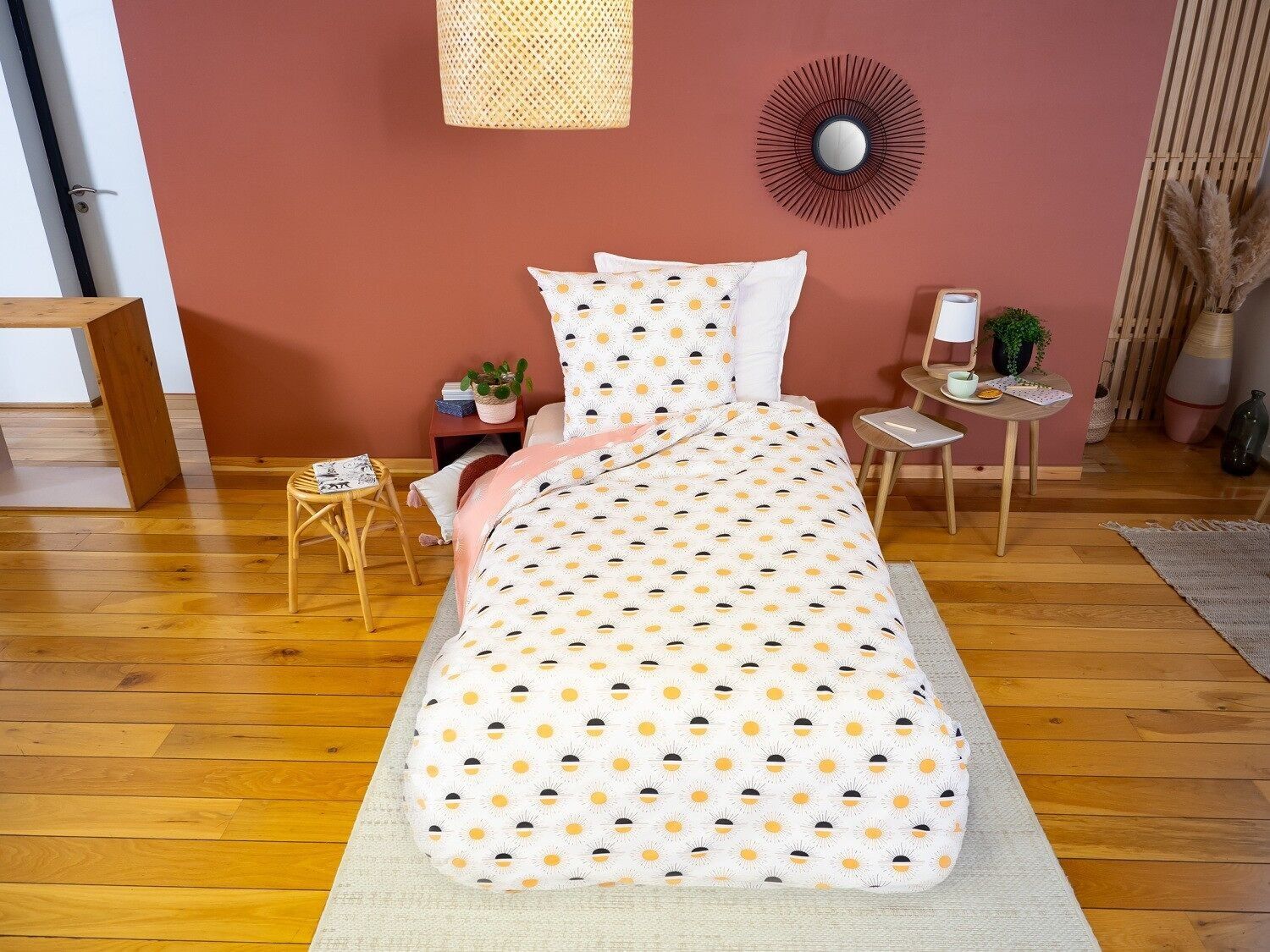 Set copripiumino 2 pezzi 140x200cm Better Cotton Bci Terramea