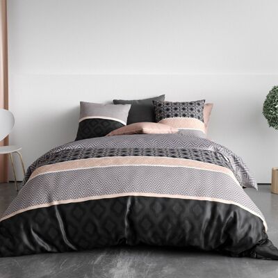 Set copripiumino 3 pezzi 240x220cm 100% cotone 57 fili Kea