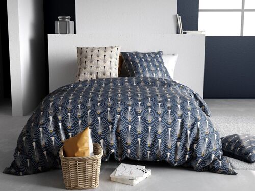 Parure Housse De Couette 3pcs 240x220cm 100% Coton 57fils Paon