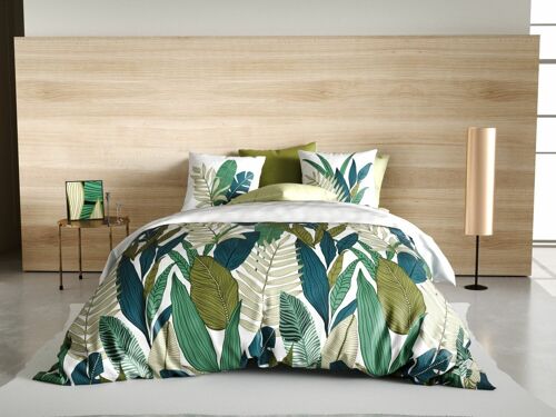 Parure Housse De Couette 3pcs 200x200cm + 2 Taies 100% Coton 57 Fils Beleme