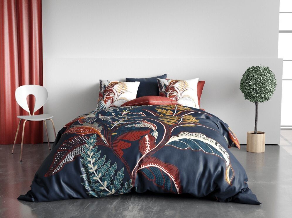 Kojia 3 pezzi copripiumino 260x240cm 100% cotone 47 fili