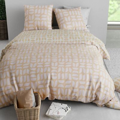Parure Housse De Couette 3pcs 240x220cm Polycoton Romy