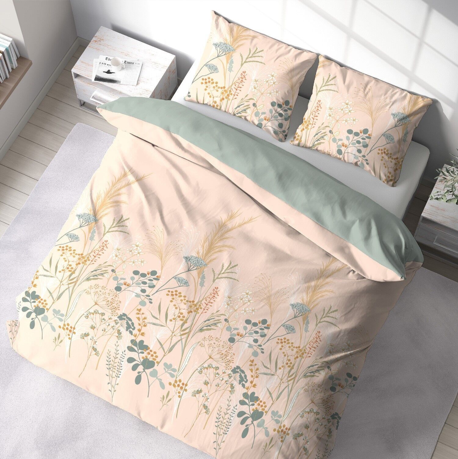 Set copripiumino 3 pezzi 240x220cm Better Cotton Bci Helia