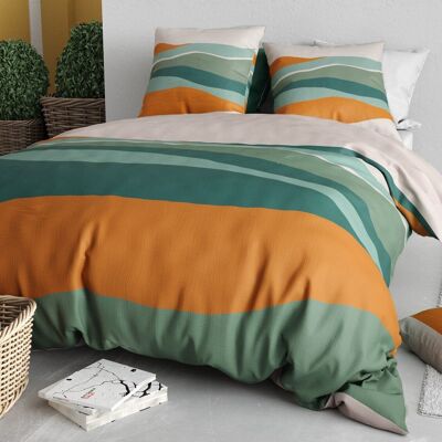 Malo set copripiumino 3 pezzi 260x240cm 100% cotone 57 fili
