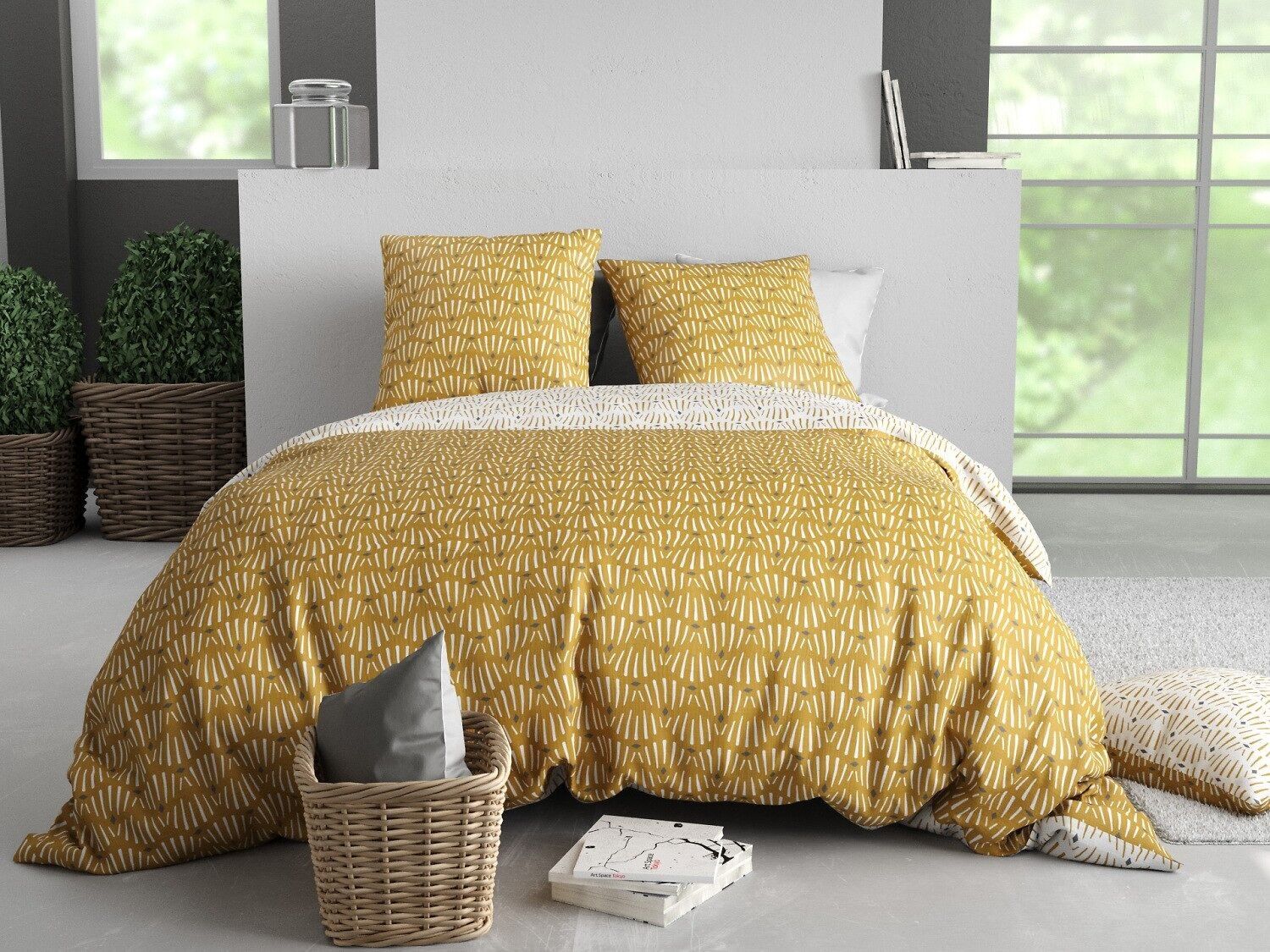 Set copripiumino Rachel in policotone 3 pezzi 200x200cm