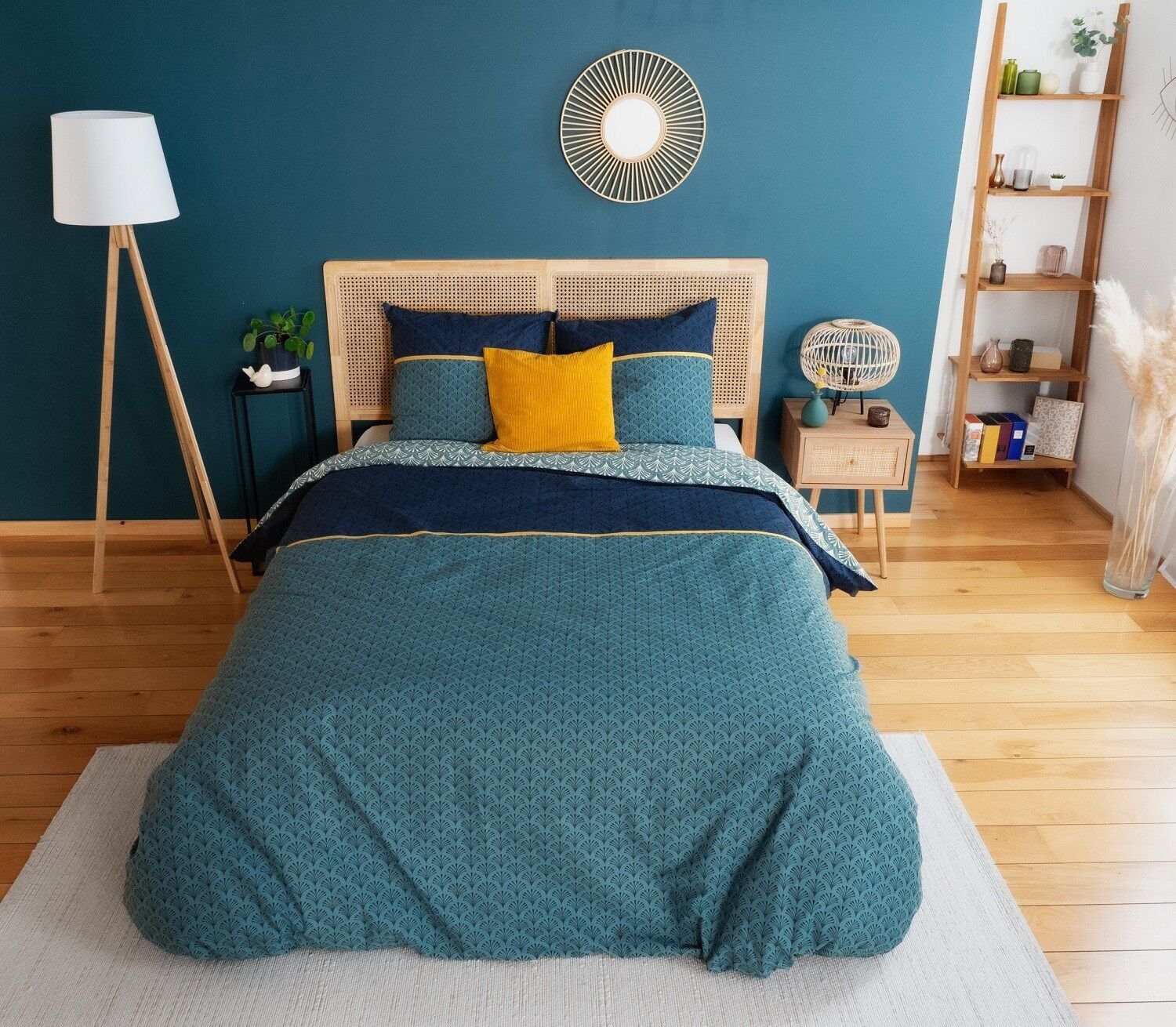 Set copripiumino 3 pezzi 240x220cm Better Cotton Bci Jade