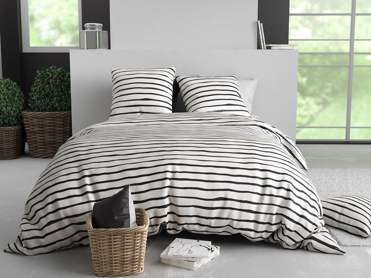 Roxanne 3-piece Polycotton Duvet Cover Set 200x200cm